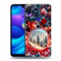 Дизайнерский пластиковый чехол для Xiaomi Mi Play Новый год
