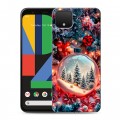 Дизайнерский пластиковый чехол для Google Pixel 4 Новый год
