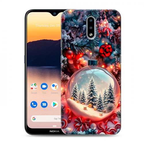 Дизайнерский силиконовый чехол для Nokia 2.3 Новый год