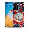 Дизайнерский пластиковый чехол для Huawei P40 Pro Новый год