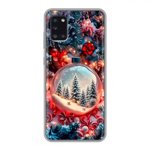 Дизайнерский силиконовый чехол для Samsung Galaxy A31 Новый год
