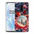 Дизайнерский пластиковый чехол для OnePlus 8 Новый год