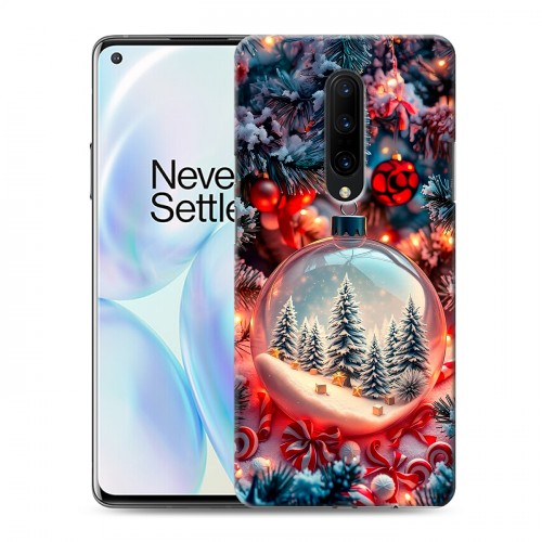 Дизайнерский пластиковый чехол для OnePlus 8 Новый год