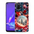 Дизайнерский пластиковый чехол для OPPO A52 Новый год