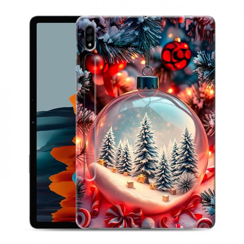 Дизайнерский силиконовый чехол для Samsung Galaxy Tab S7 Новый год