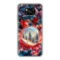 Дизайнерский пластиковый чехол для Xiaomi Poco X3 Новый год