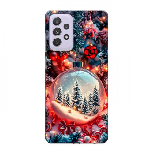Дизайнерский пластиковый чехол для Samsung Galaxy A72 Новый год