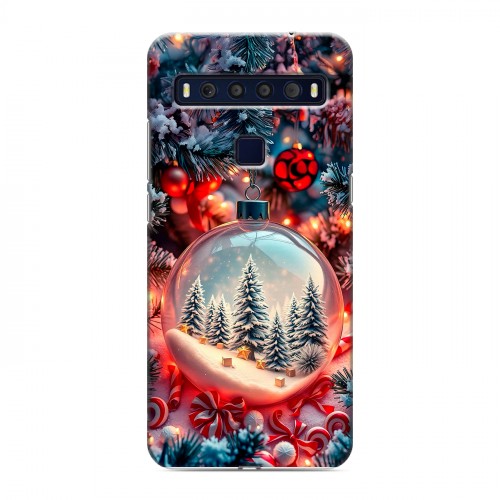 Дизайнерский пластиковый чехол для TCL 10L Новый год