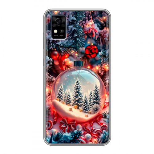 Дизайнерский силиконовый чехол для ZTE Blade A31 Новый год