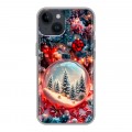 Дизайнерский силиконовый чехол для Iphone 14 Новый год