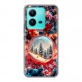 Дизайнерский силиконовый чехол для Vivo V25 Новый год