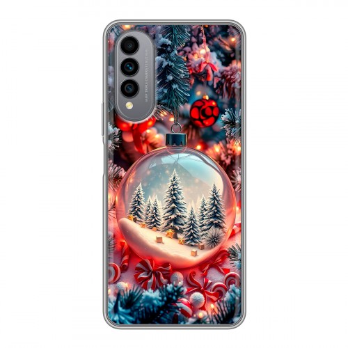 Дизайнерский силиконовый чехол для Wiko T50 Новый год