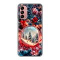 Дизайнерский силиконовый чехол для Samsung Galaxy A04s Новый год