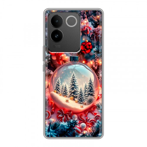 Дизайнерский силиконовый чехол для Vivo S17e Новый год