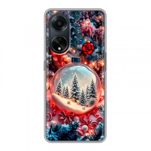 Дизайнерский силиконовый чехол для OPPO A98 Новый год