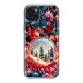 Дизайнерский силиконовый чехол для Iphone 15 Plus Новый год