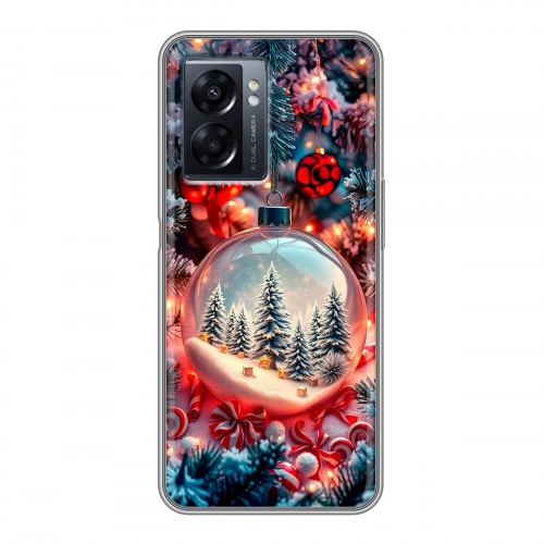 Дизайнерский силиконовый чехол для OPPO A57 5G Новый год