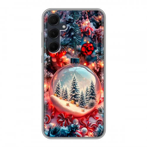 Дизайнерский силиконовый чехол для Samsung Galaxy A35 Новый год