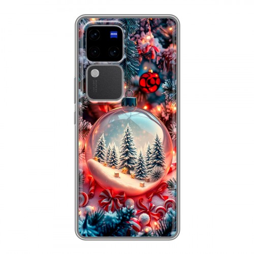 Дизайнерский силиконовый чехол для Vivo V30 Pro Новый год