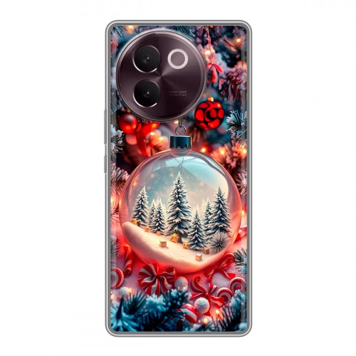 Дизайнерский силиконовый чехол для Vivo V30e Новый год