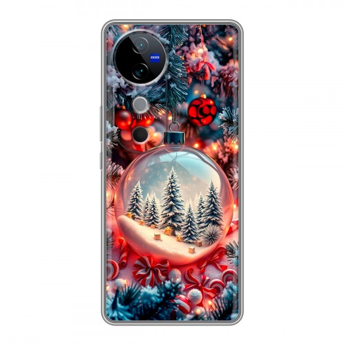 Дизайнерский силиконовый чехол для Vivo V40 5G Новый год