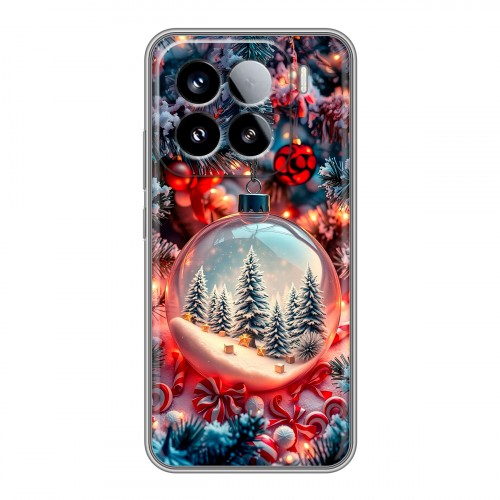 Дизайнерский силиконовый чехол для Xiaomi 15 Новый год
