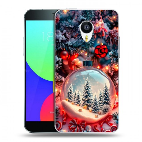 Дизайнерский пластиковый чехол для Meizu MX4 Новый год