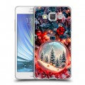 Дизайнерский пластиковый чехол для Samsung Galaxy A5 Новый год