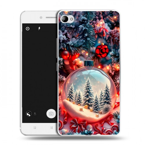 Дизайнерский пластиковый чехол для Lenovo S90 Новый год