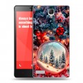 Дизайнерский пластиковый чехол для Xiaomi RedMi Note Новый год