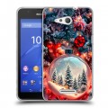 Дизайнерский пластиковый чехол для Sony Xperia E4g Новый год