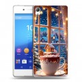 Дизайнерский пластиковый чехол для Sony Xperia Z3+ Новый год