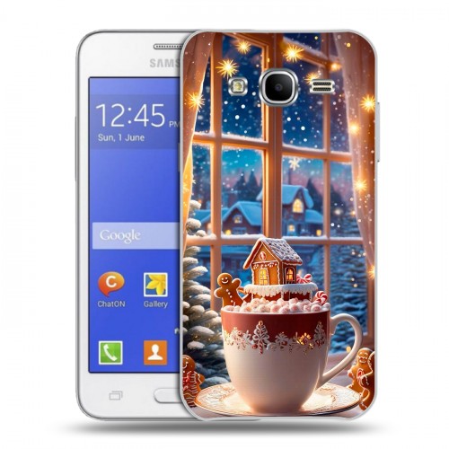 Дизайнерский пластиковый чехол для Samsung Galaxy J7 Новый год