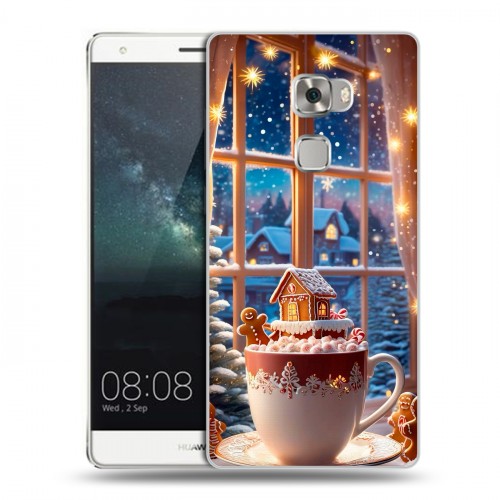 Дизайнерский пластиковый чехол для Huawei Mate S Новый год