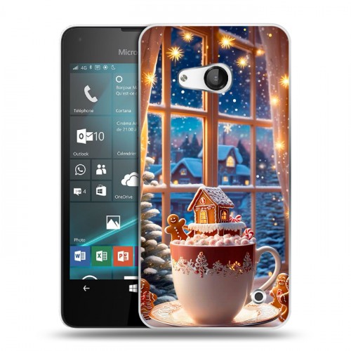 Дизайнерский пластиковый чехол для Microsoft Lumia 550 Новый год