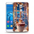 Дизайнерский пластиковый чехол для Huawei Nova Plus Новый год