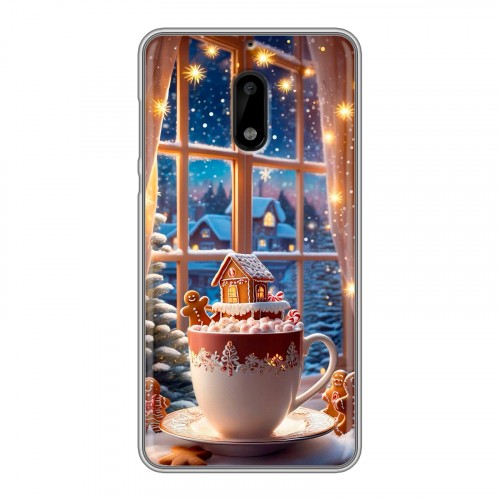 Дизайнерский пластиковый чехол для Nokia 6 Новый год