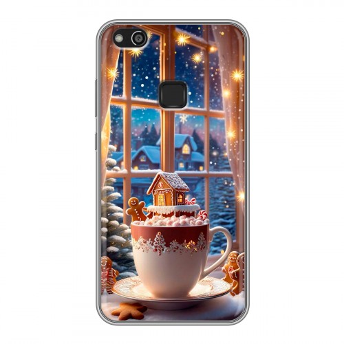 Дизайнерский силиконовый чехол для Huawei P10 Lite Новый год