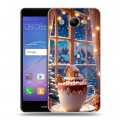 Дизайнерский пластиковый чехол для Huawei Y3 (2017) Новый год