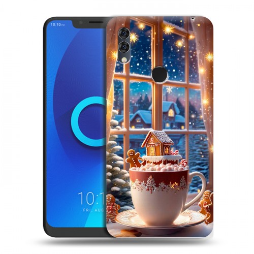 Дизайнерский силиконовый чехол для Alcatel 5V Новый год
