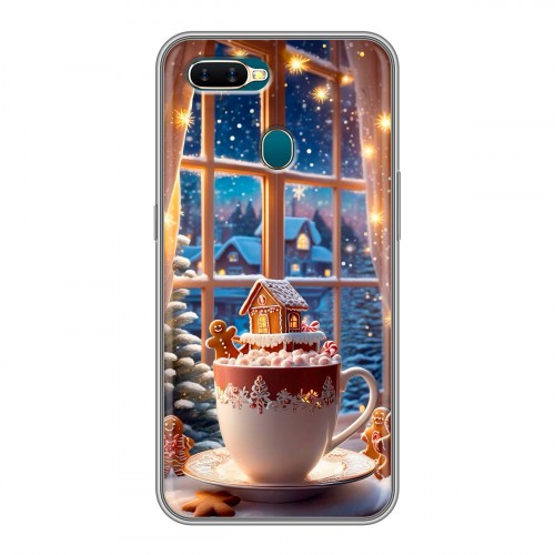 Дизайнерский силиконовый чехол для OPPO AX7 Новый год