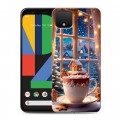 Дизайнерский пластиковый чехол для Google Pixel 4 Новый год