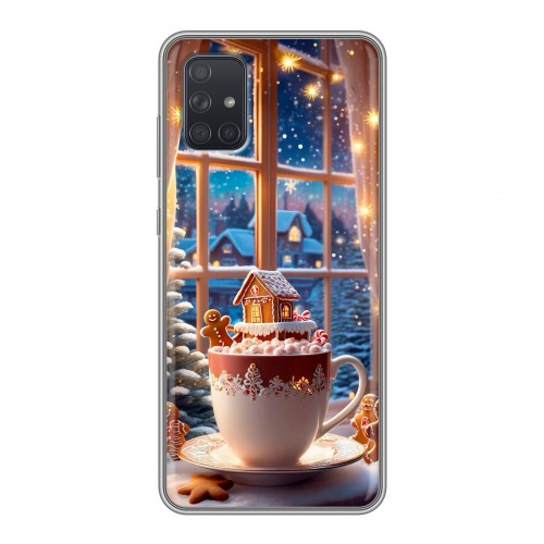 Дизайнерский силиконовый чехол для Samsung Galaxy A71 Новый год