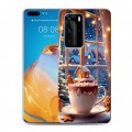 Дизайнерский пластиковый чехол для Huawei P40 Pro Новый год