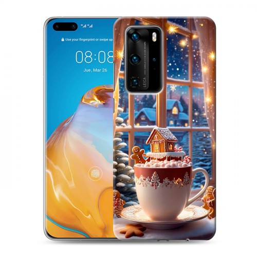 Дизайнерский пластиковый чехол для Huawei P40 Pro Новый год
