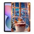 Дизайнерский силиконовый чехол для Samsung Galaxy Tab S6 Lite Новый год