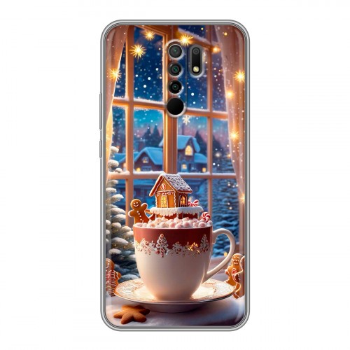 Дизайнерский силиконовый чехол для Xiaomi RedMi 9 Новый год