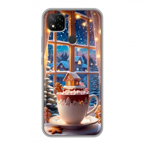 Дизайнерский силиконовый чехол для Xiaomi RedMi 9C Новый год