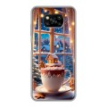 Дизайнерский пластиковый чехол для Xiaomi Poco X3 Новый год