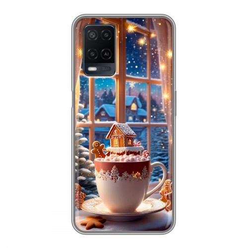 Дизайнерский силиконовый чехол для OPPO A54 Новый год